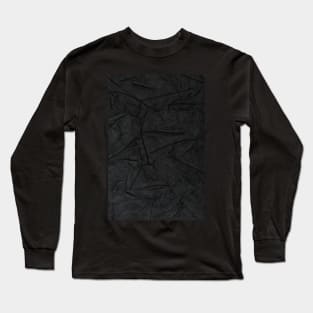 Black leather texture Long Sleeve T-Shirt